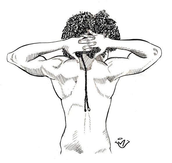 Bare - pen and ink drawing