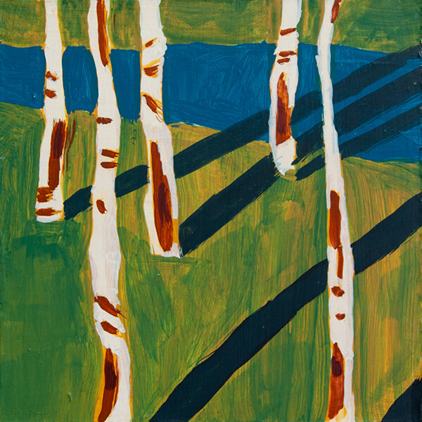 Mini Painting: Birches
