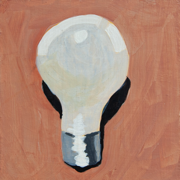 Mini Painting: Light Bulb